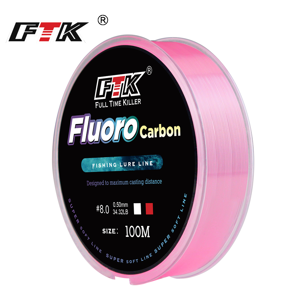 Fluorocarbon Line - FTK 100m 4.13-34.32LB Ligne de pêche