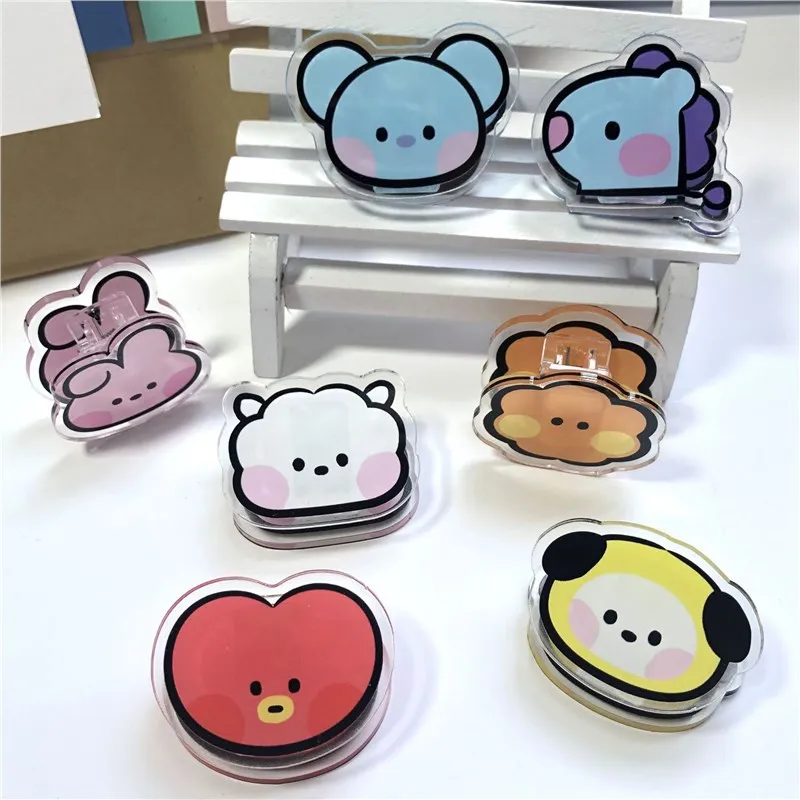 Tippet Line - Clip mémo Kawaii BT21 en acrylique,