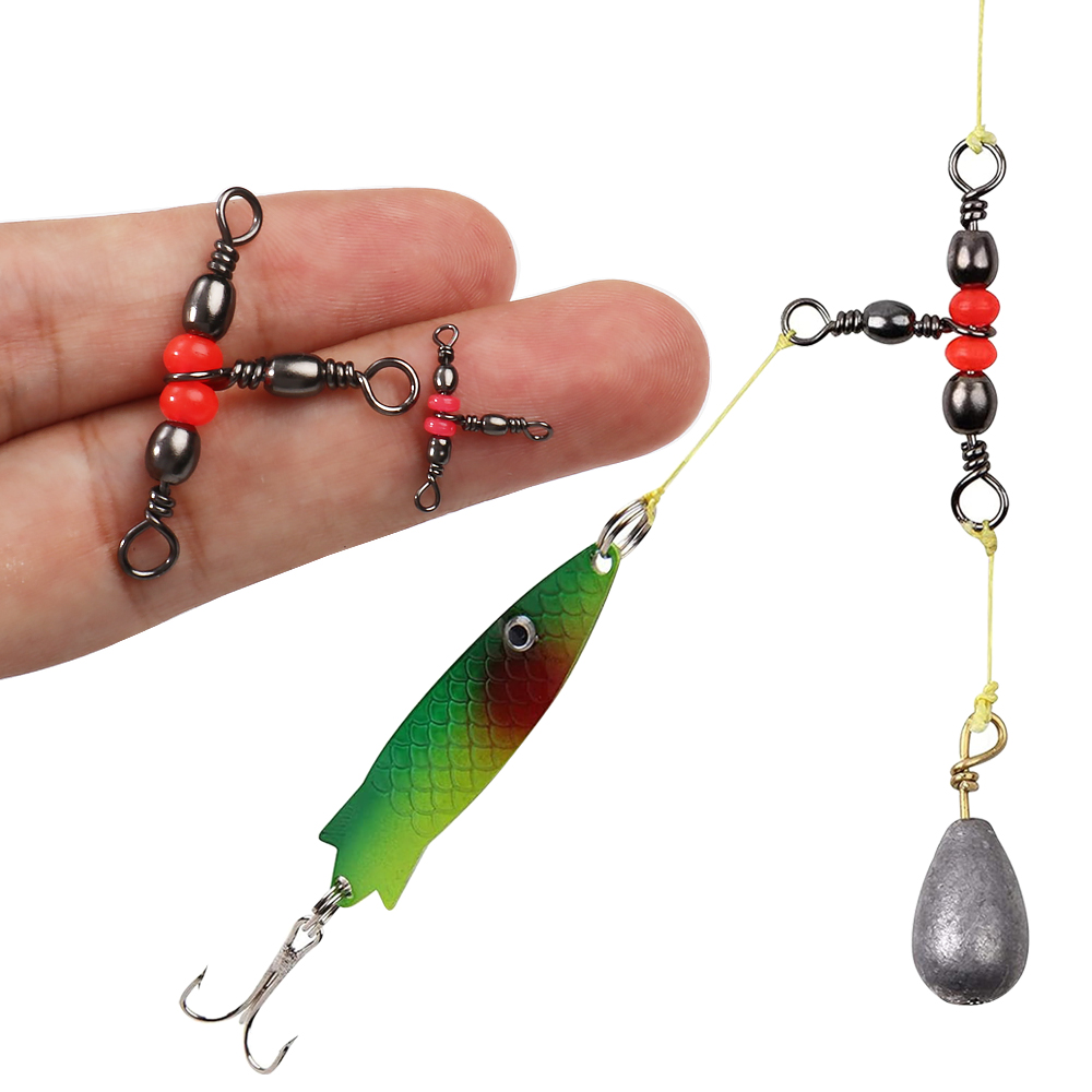 Freshwater Line - Connecteur de pêche triple T-Swivel, émerillon