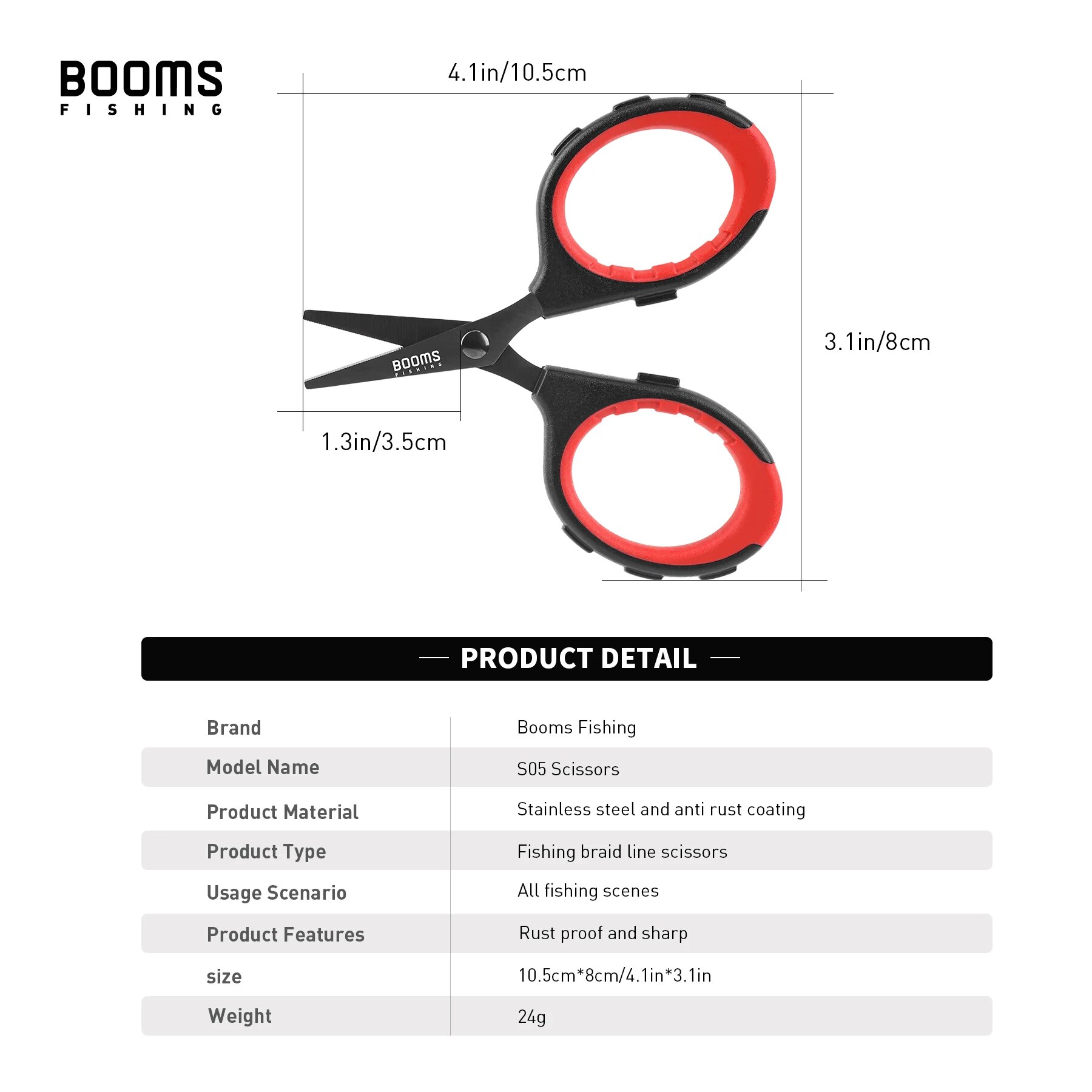 Booms Fishing-Ciseaux à fil tr - Fishing Line Cutter avis et prix