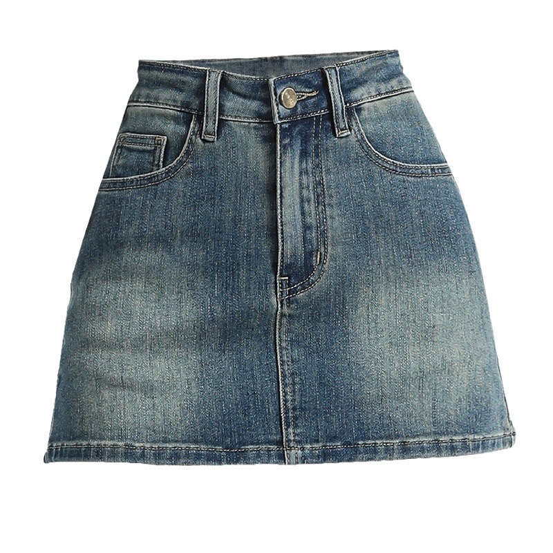 Jupe-short en jean délavé vint - Fly Line avis et prix